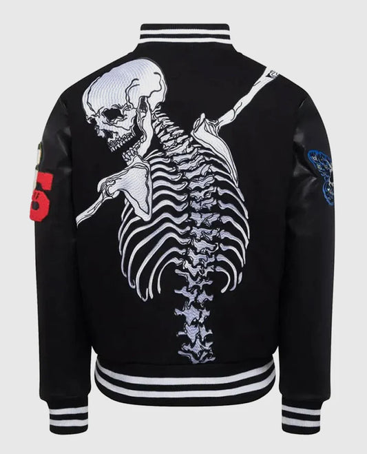 Godspeed Skull Rod Halloween Varsity Jacket