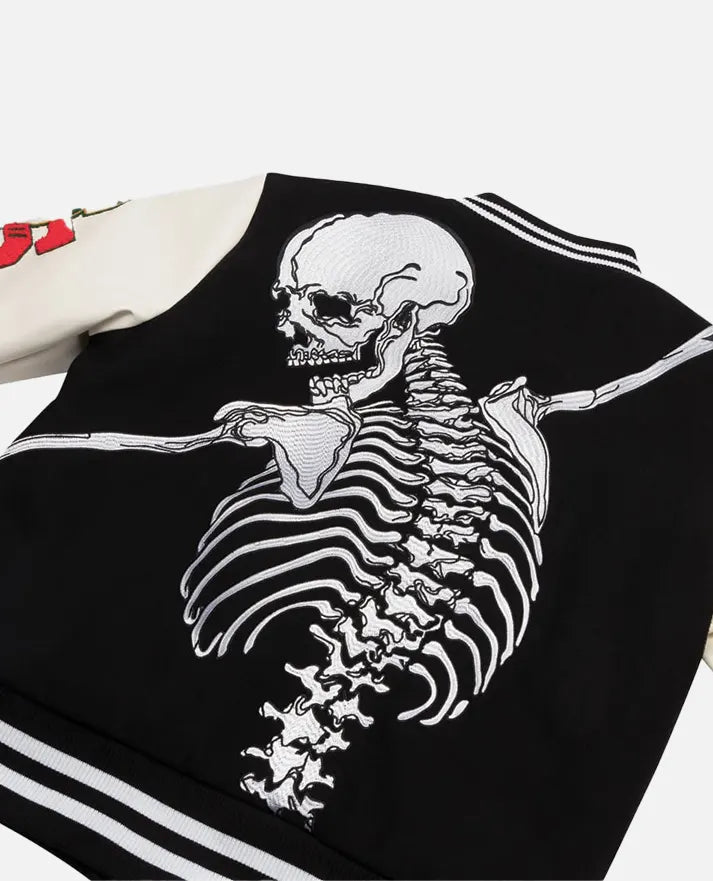 Godspeed Skull Rod Halloween Varsity Jacket