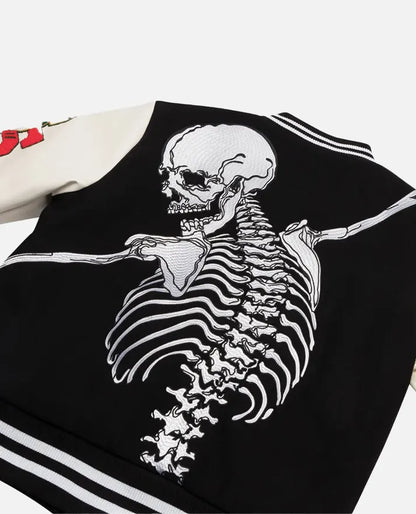 Godspeed Skull Rod Halloween Varsity Jacket