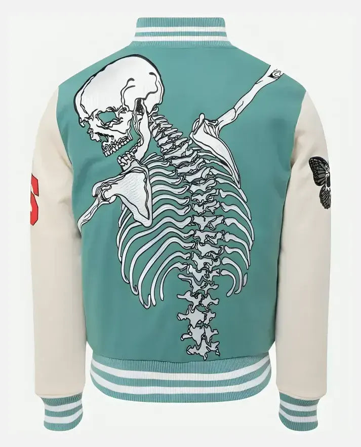 Godspeed Skull Rod Halloween Varsity Jacket