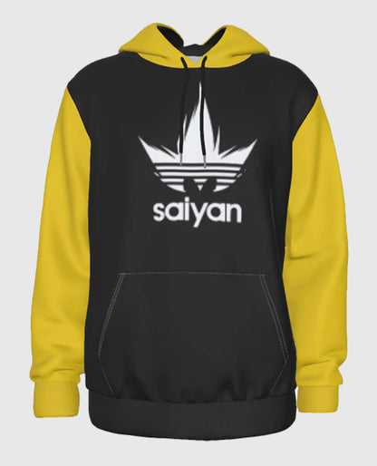 Saiyan Adidas Yellow and Black Hoodie