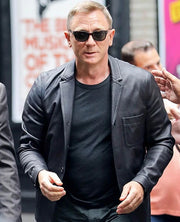 Daniel Craig Leather Blazer