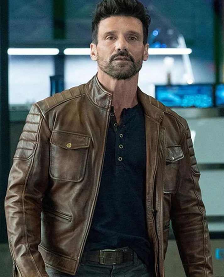Boss Level Roy Pulver Brown Leather Jacket