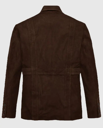 Safari Dune Suede Leather Blazer For Men