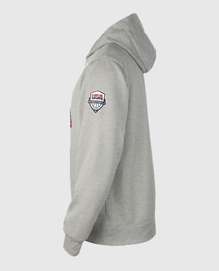2024 Olympics Team USA Basketball Practice Gray Hoodie
