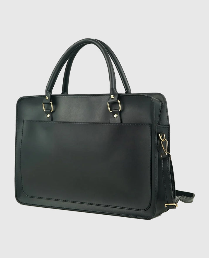 Multi Pockets Laptop Bag (Black)