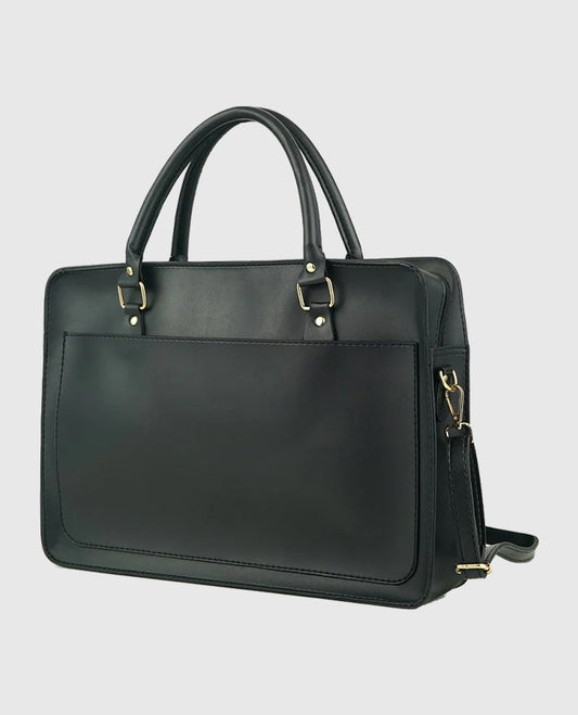 Multi Pockets Laptop Bag (Black)