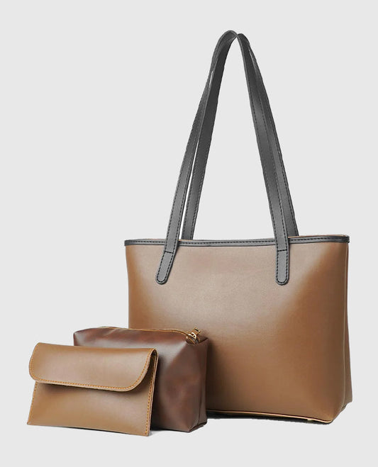 Alice Tote Bag Set of 3 Brown