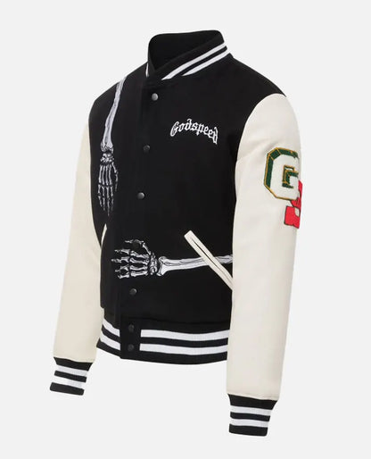 Godspeed Skull Rod Halloween Varsity Jacket