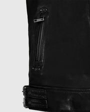 Men's Black Falcon Rider Leather Jacket