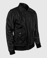 Men's Flight A2 Bomber Leather Jacket
