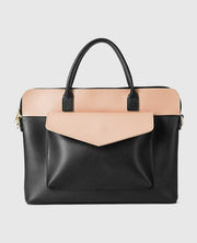 Sack Laptop Bag (Black & Peach)