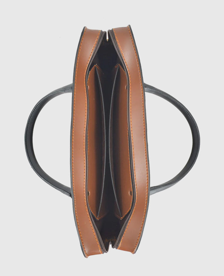 Multi Pockets Laptop Bag (Brown)