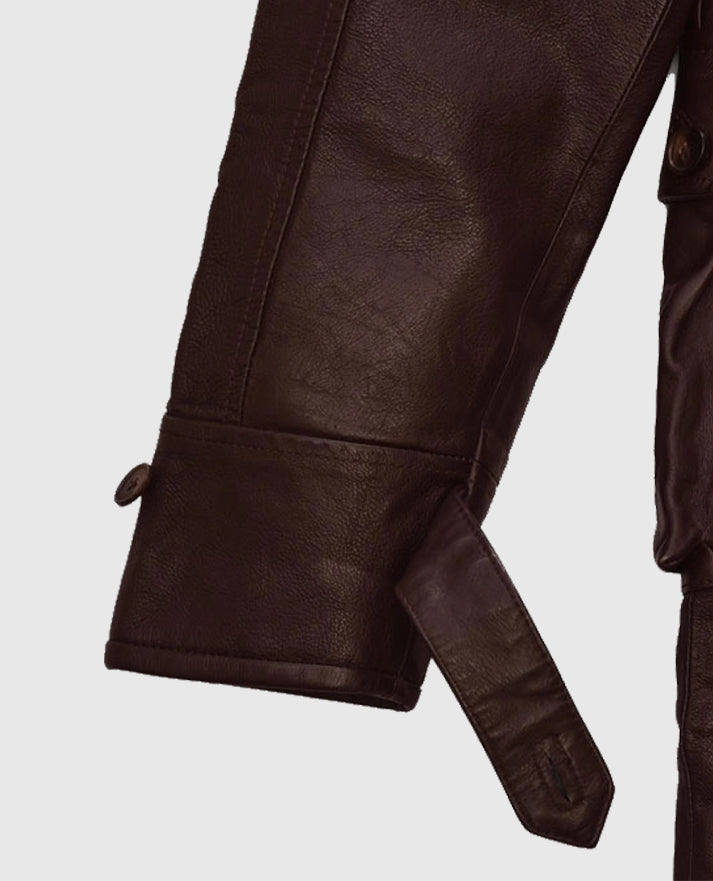 Brown Washed and Wax Tom Hardy Trench Coat