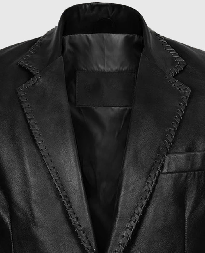 Medieval Leather Blazer For Men