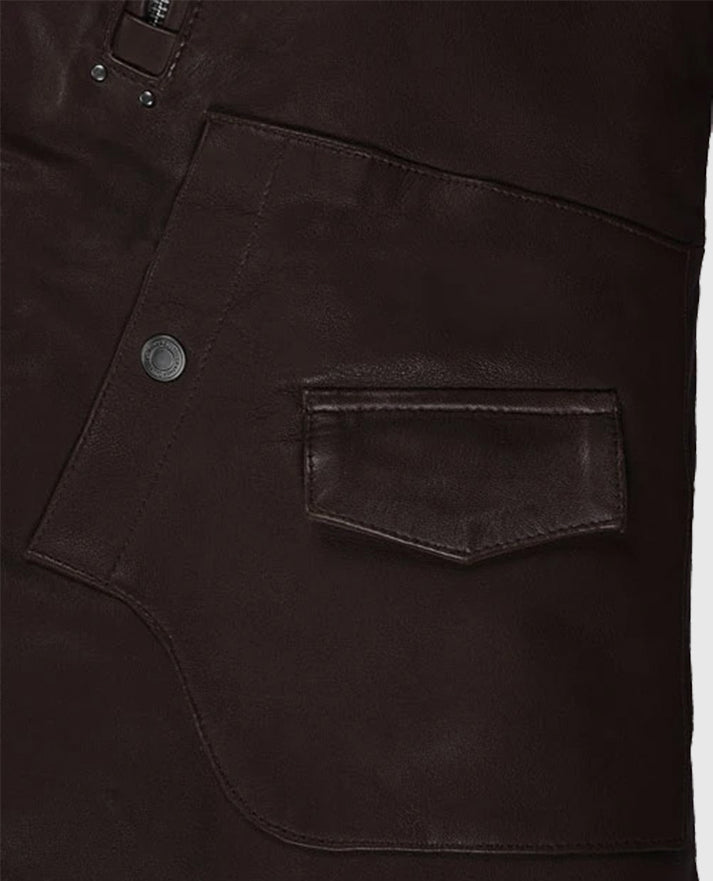 Men's Brown Falcon Rider Leather Jacket