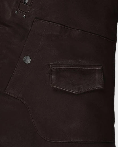 Men's Brown Falcon Rider Leather Jacket