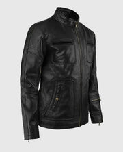 Star Trek Chris Pine Kirk Black Leather Jacket
