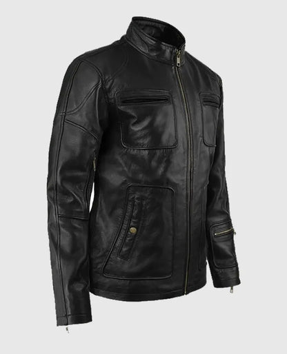 Star Trek Chris Pine Kirk Black Leather Jacket