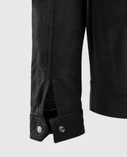 Thunder Storm Black Biker Leather Jacket For Men