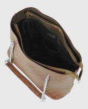 Verona Tote Bag Brown (checkered)