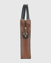 Multi Pockets Laptop Bag (Brown)