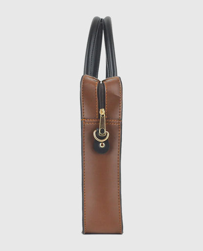 Multi Pockets Laptop Bag (Brown)