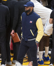 NBA 2023 LeBron James Blue Bomber Jacket