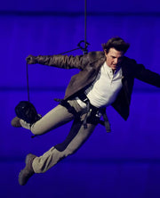 Tom Cruise Paris Olympics 2024 Brown Leather Jacket