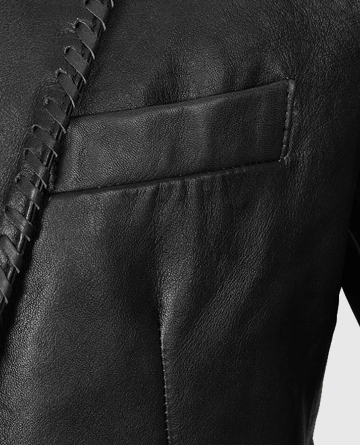 Medieval Leather Blazer For Men