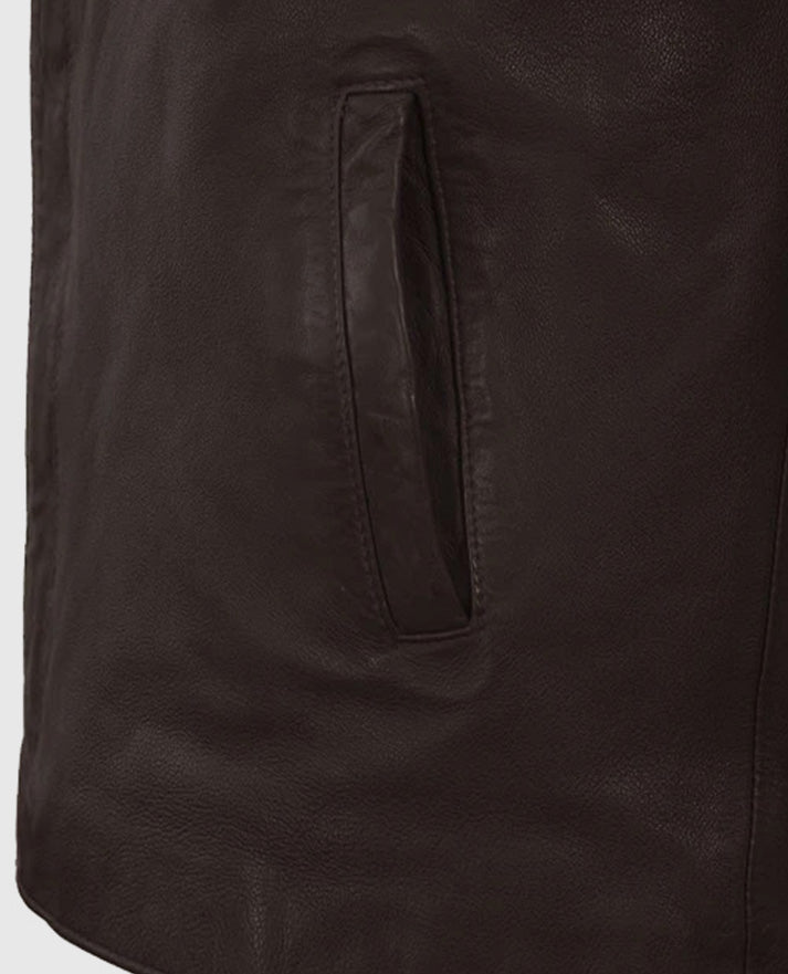 Men's Brown Motorad Biker Leather Jacket