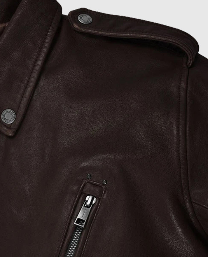 Men's Brown Falcon Rider Leather Jacket