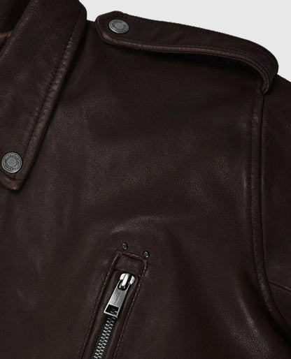 Men's Brown Falcon Rider Leather Jacket