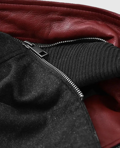 Men's Leather Rodeo Hooded Jacket