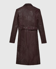 Eiza Gonzalez Leather Trench Coat