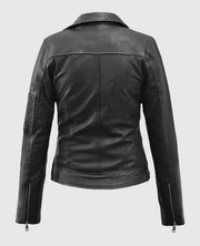 Karen Gillan Black Leather Jacket