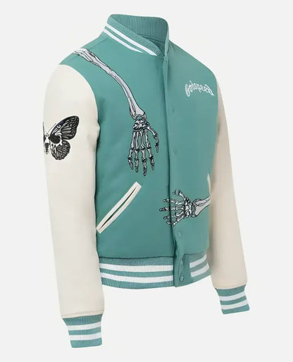 Godspeed Skull Rod Halloween Varsity Jacket