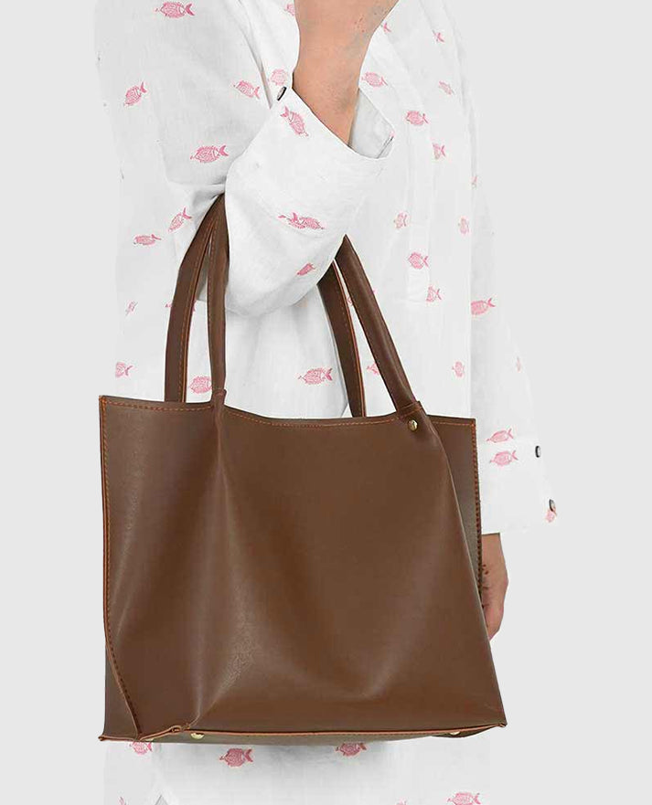 Daily Tote Bag Brown