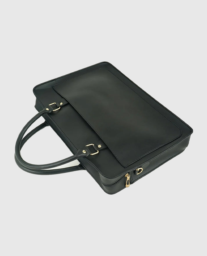 Multi Pockets Laptop Bag (Black)