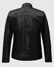 Michael Fassbender Black Biker Leather Jacket
