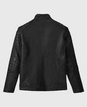 Men's Biker Firefly Black Leather Jacket