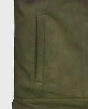 Ryan Reynolds Green Leather Jacket