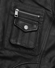 Men's Classic Black Leather Jacket