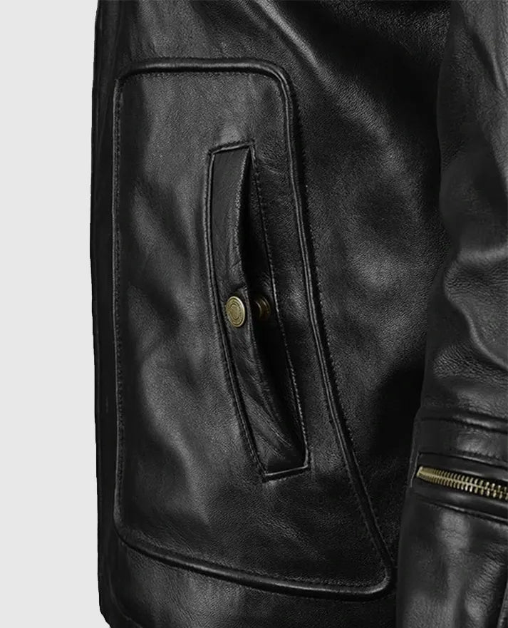 Star Trek Chris Pine Kirk Black Leather Jacket