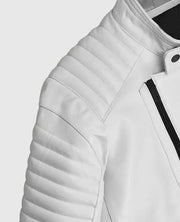 Vin Diesel White Leather Jacket