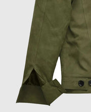 Ryan Reynolds Green Leather Jacket