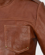 Jennifer Morrison Once Upon A Time Emma Swan Brown Leather Jacket