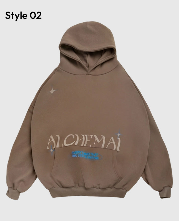 Alchemai Tree Of Life Brown Hoodie