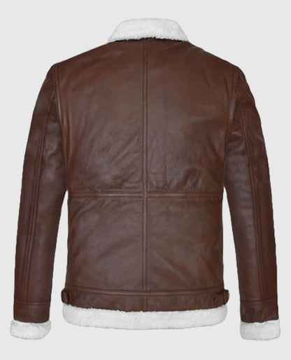  B3 Aviator Spanish Brown Leather Jacket