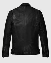  Black Falcon Rider Leather Jacket